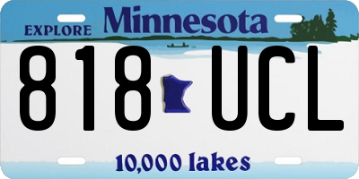MN license plate 818UCL