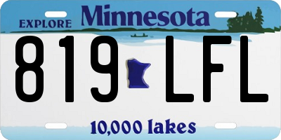 MN license plate 819LFL