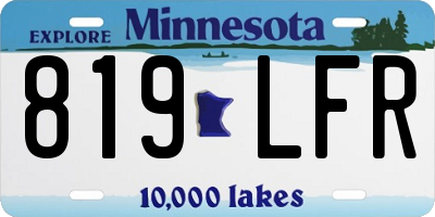 MN license plate 819LFR