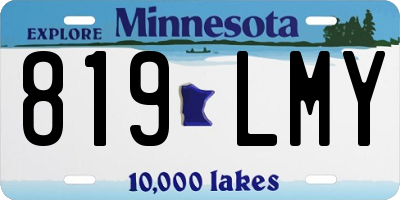MN license plate 819LMY