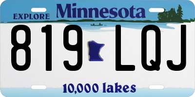 MN license plate 819LQJ