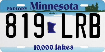 MN license plate 819LRB