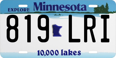 MN license plate 819LRI