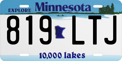 MN license plate 819LTJ