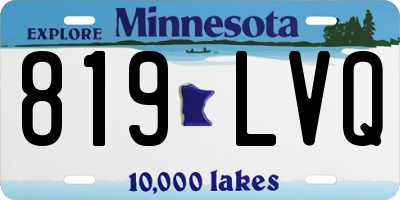 MN license plate 819LVQ