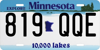 MN license plate 819QQE