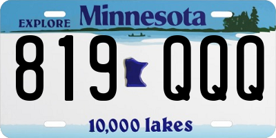 MN license plate 819QQQ