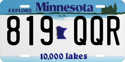 MN license plate 819QQR