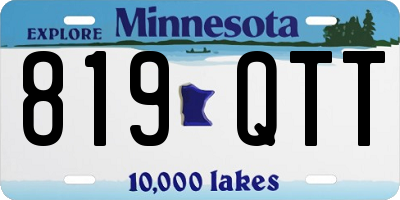 MN license plate 819QTT
