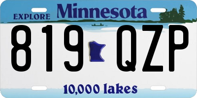 MN license plate 819QZP