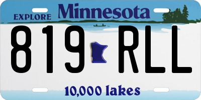 MN license plate 819RLL
