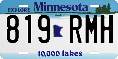 MN license plate 819RMH