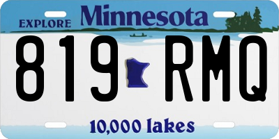MN license plate 819RMQ