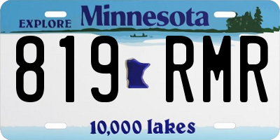 MN license plate 819RMR