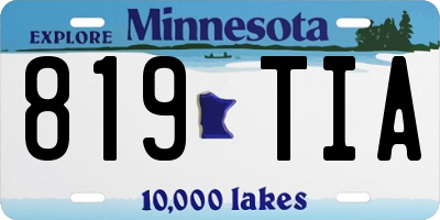 MN license plate 819TIA