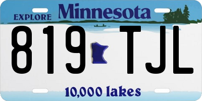 MN license plate 819TJL