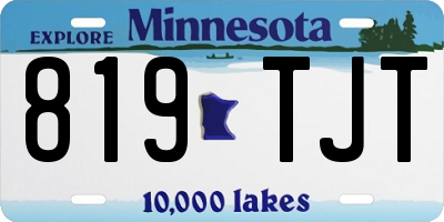 MN license plate 819TJT