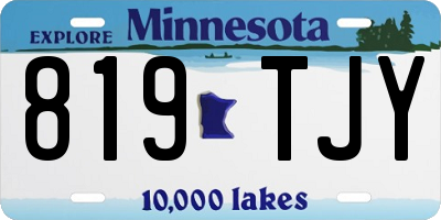 MN license plate 819TJY