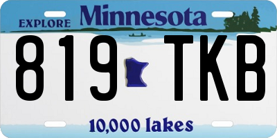 MN license plate 819TKB