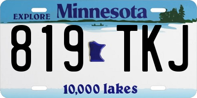 MN license plate 819TKJ