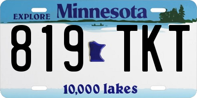 MN license plate 819TKT