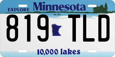MN license plate 819TLD