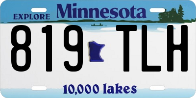 MN license plate 819TLH