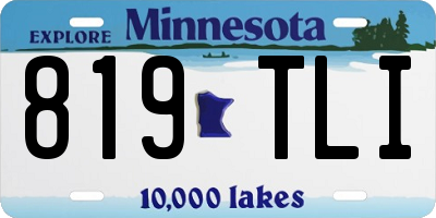 MN license plate 819TLI