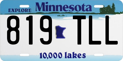 MN license plate 819TLL