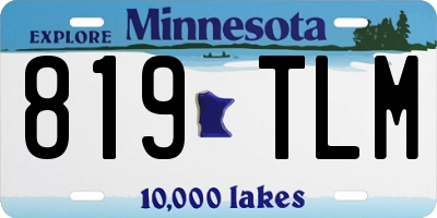 MN license plate 819TLM