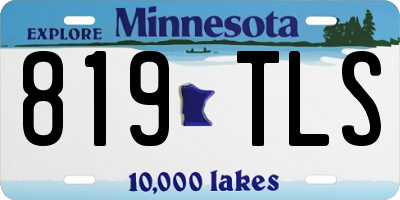 MN license plate 819TLS