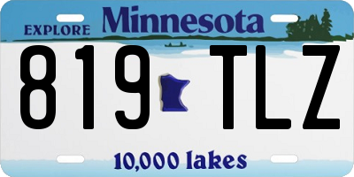 MN license plate 819TLZ