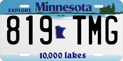 MN license plate 819TMG