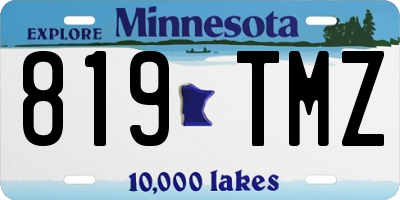 MN license plate 819TMZ
