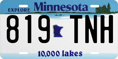 MN license plate 819TNH