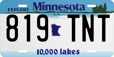 MN license plate 819TNT