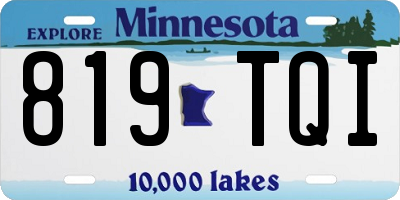 MN license plate 819TQI