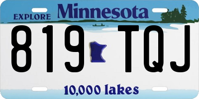 MN license plate 819TQJ