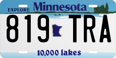 MN license plate 819TRA