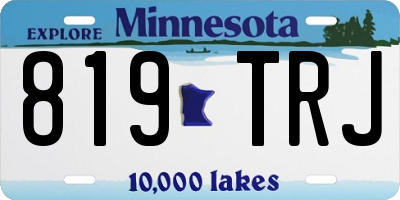 MN license plate 819TRJ