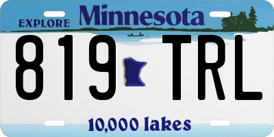 MN license plate 819TRL