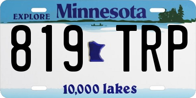 MN license plate 819TRP