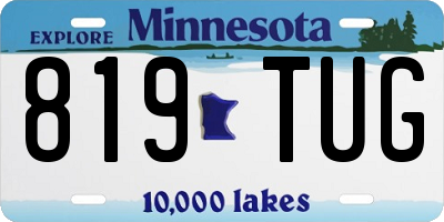 MN license plate 819TUG
