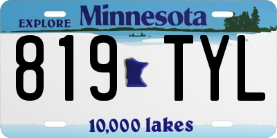 MN license plate 819TYL
