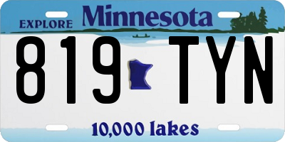 MN license plate 819TYN