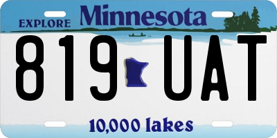 MN license plate 819UAT