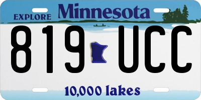 MN license plate 819UCC