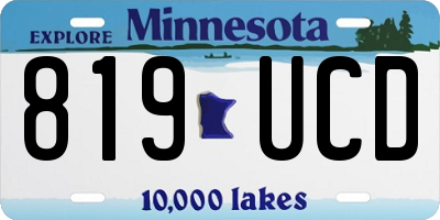 MN license plate 819UCD