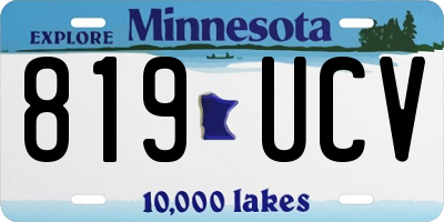 MN license plate 819UCV