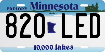 MN license plate 820LED